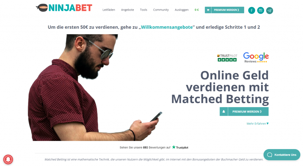 Online-Job-ninjabet-11-ideen-geld-verdienen-matched-betting